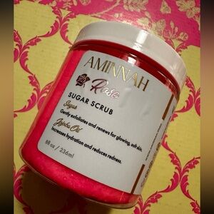 Aminnah Rose Sugar Scrub 8oz new